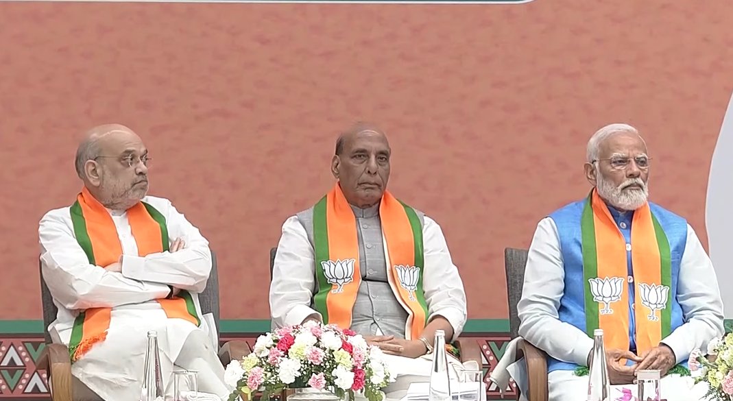 BJP unveils manifesto, says no difference between what we say and what we do