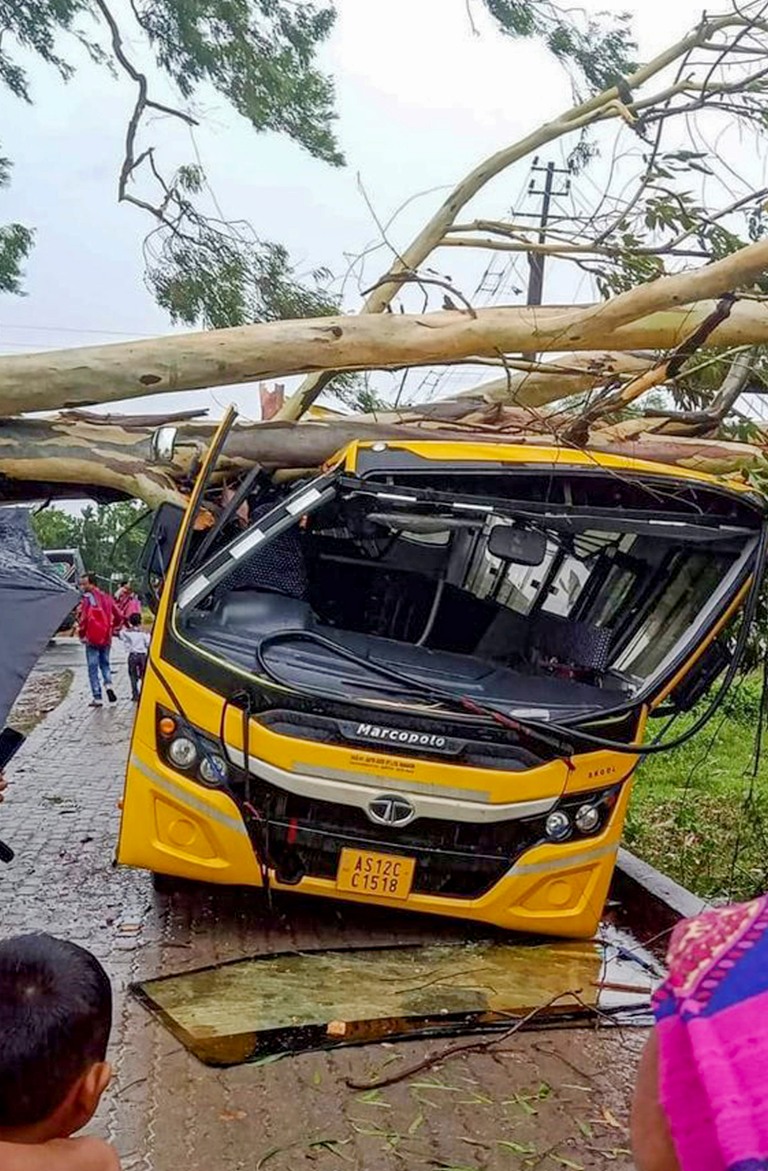 2 killed, 17 injured as heavy rains lash Assam