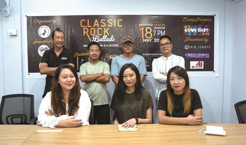 Organisers of ‘Classic Rock Ballads’ during a press conference held in Dimapur on Thursday. 