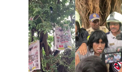 Filmmaker's 'monkey-style protest' against Animal Welfare Board of India