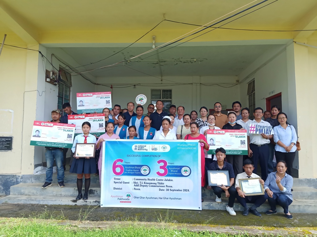 AB-PMJAY, ABDM anniversaries celebrated in Peren, Longleng