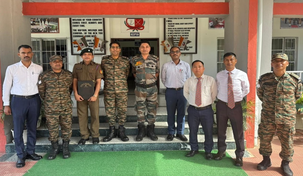 Sainik School Punglwa felicitates NCC officers  