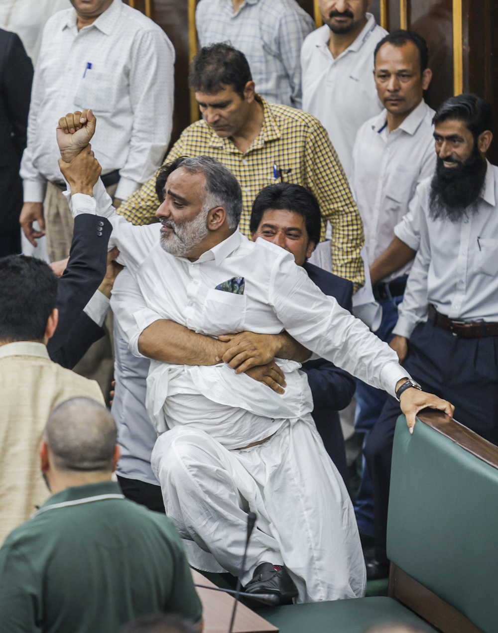 J&K Assembly adjourned again following ruckus over Waqf Act, PDP member marshalled out