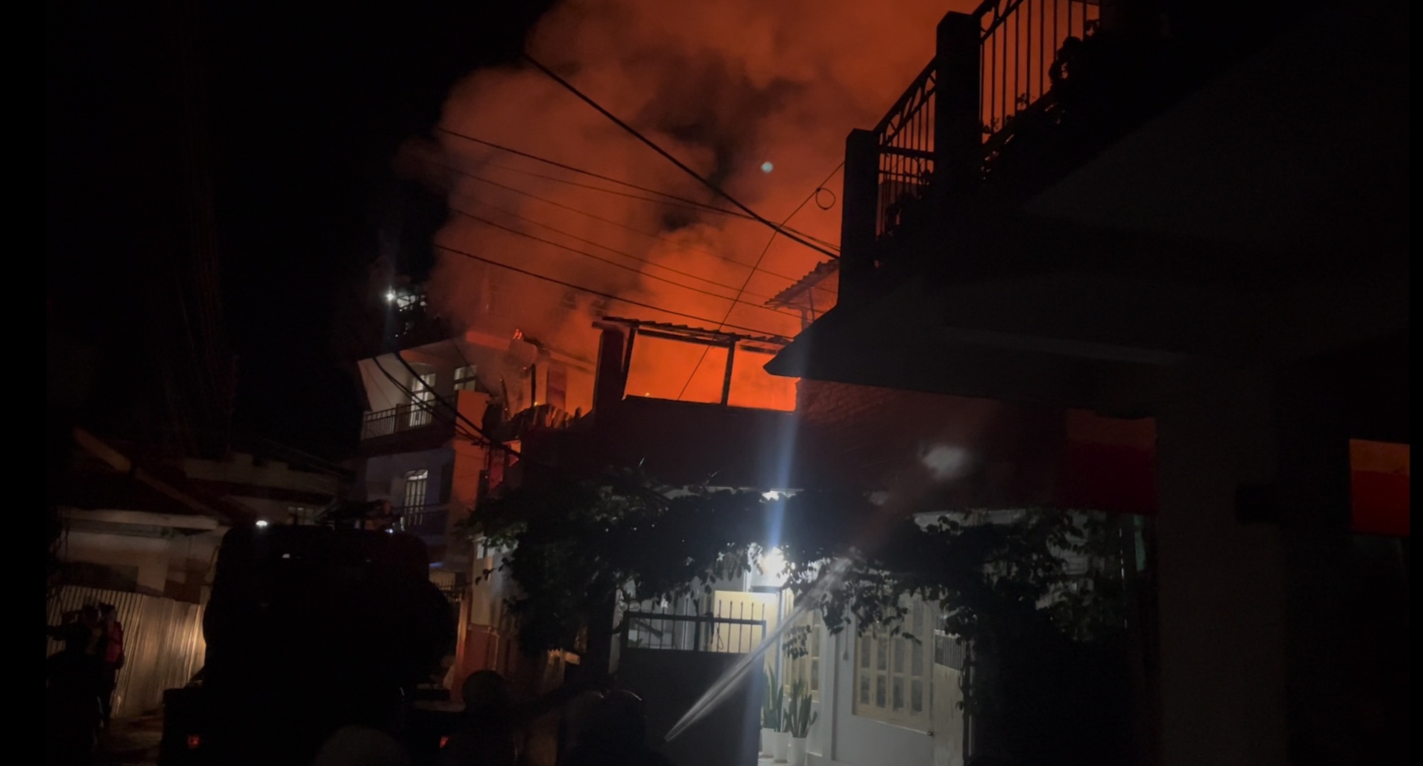 Fire breakout in Kohima's Bayavu colony