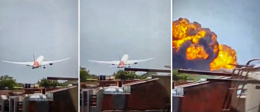 London-bound Air India plane with 242 passengers on board crashes near Ahmedabad airport