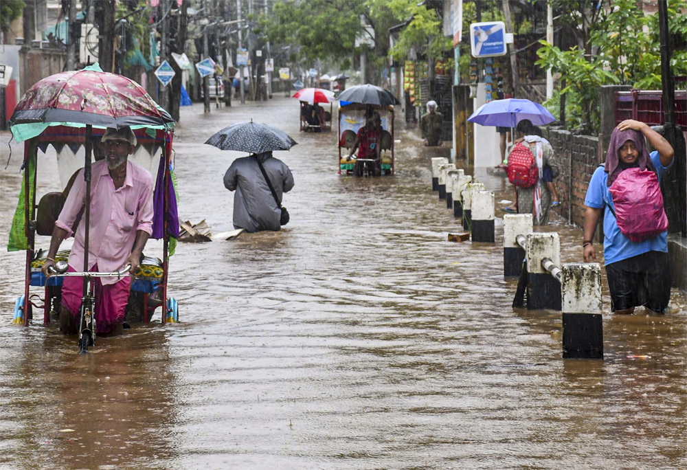 Alert in several Assam districts for heavy rain; Guwahati hit by massive waterlogging