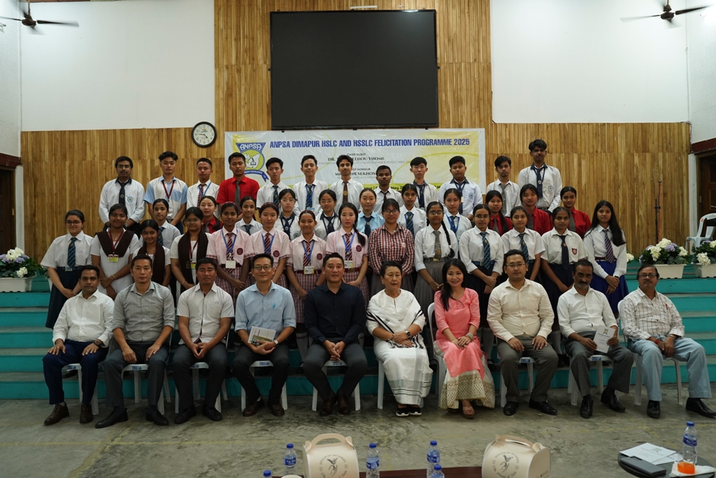 Dimapur ANPSA felicitates HSLC, HSSLC toppers