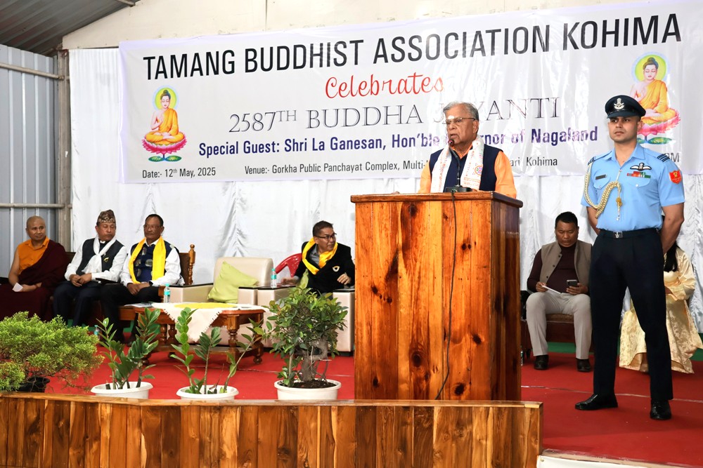 Governor Ganesan attends Buddha Purnima celebration in Kohima