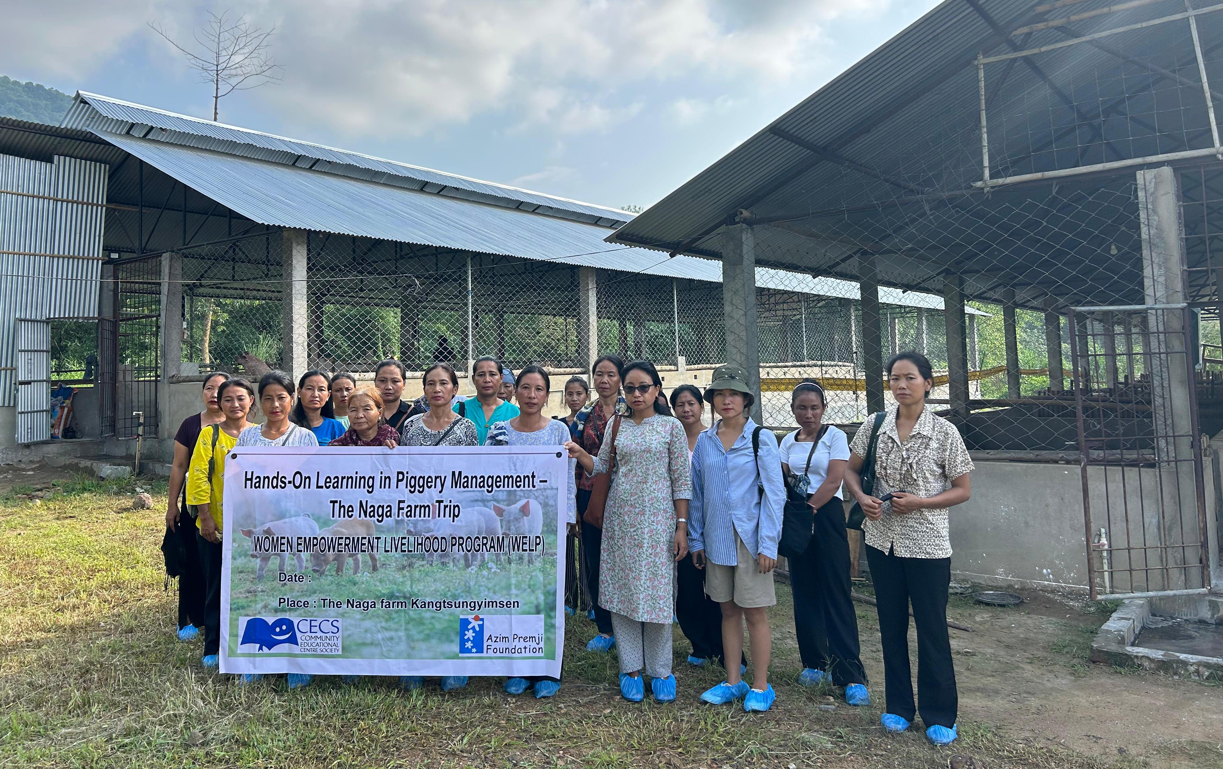 Hands-on piggery training held at The Naga Farm