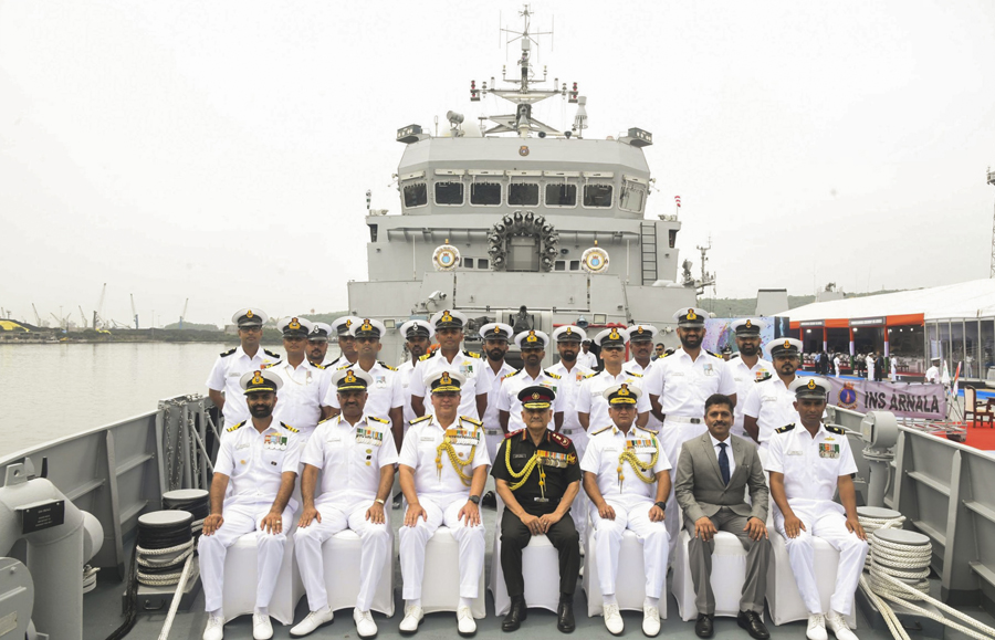 Indian Navy inducts first anti-submarine warfare shallow water craft Arnala