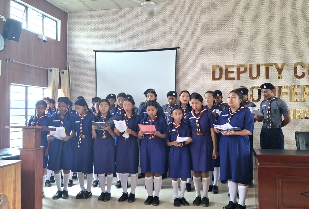 Kiphire DC inducted as Bharat Scouts and Guides president