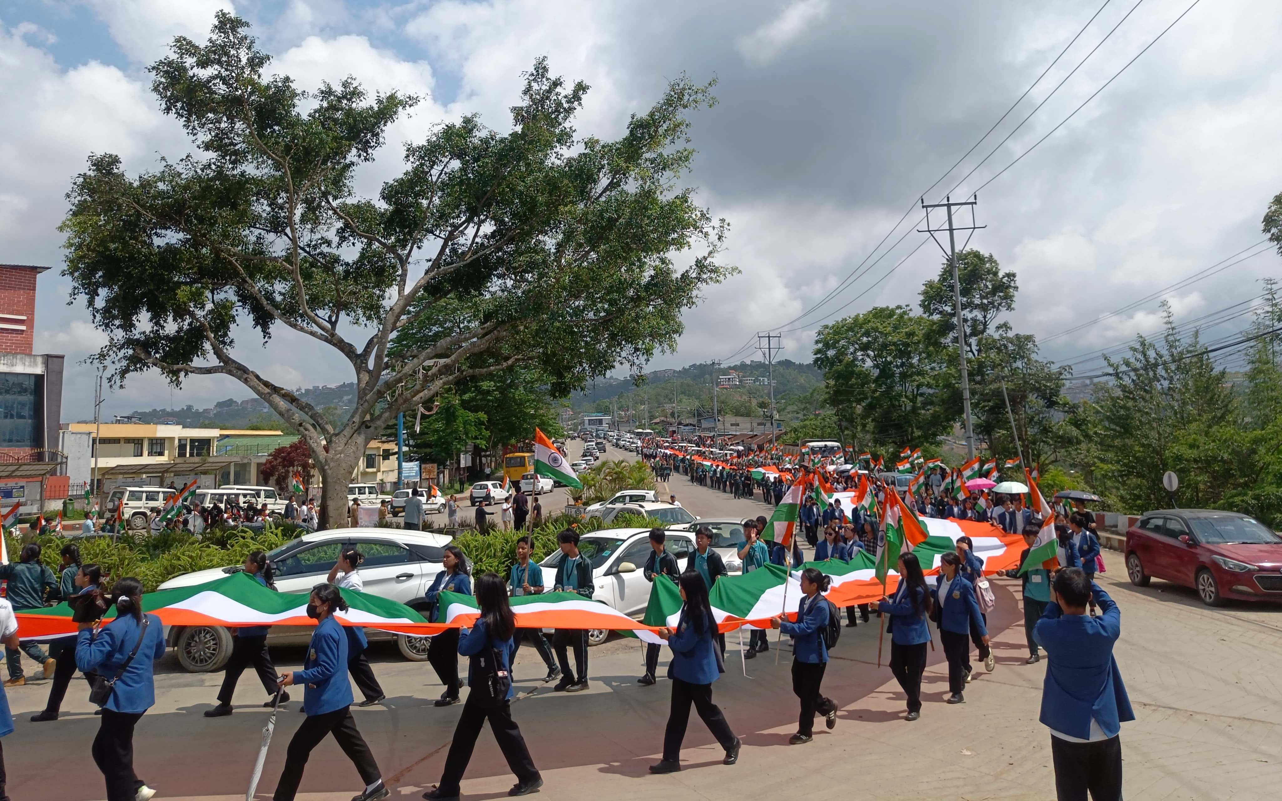 Kohima resident show solidarity with indian arms forces