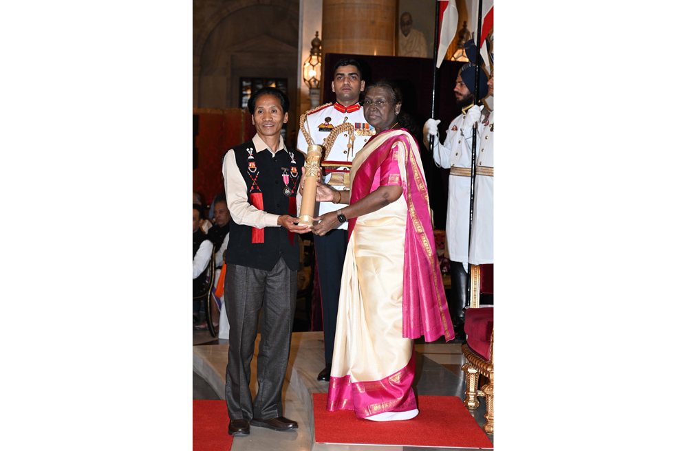 The honour was presented by the President of India at the Civil Investiture Ceremony-II held at Rashtrapati Bhavan on Tuesday. The event was attended by the Vice President of India, Prime Minister, and Union Home Minister, along with other dignitaries.