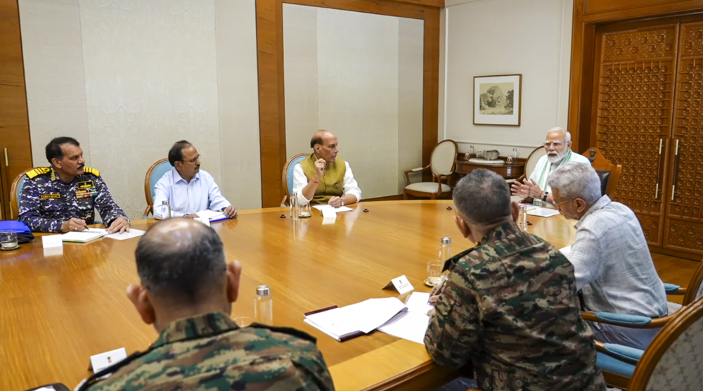 PM Narendra Modi chairs high-level security meet; Defence Minister, NSA, CDS and tri-services chiefs present