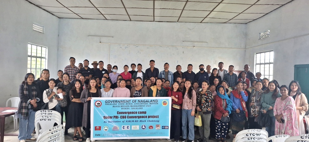 Nagaland State Rural Livelihoods Mission holds convergence camp in Chukitong