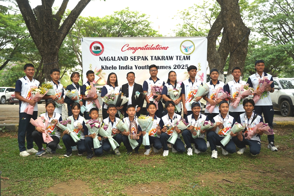 Nagaland sepaktakraw team win 4 medals at Khelo India Youth Games 2025 