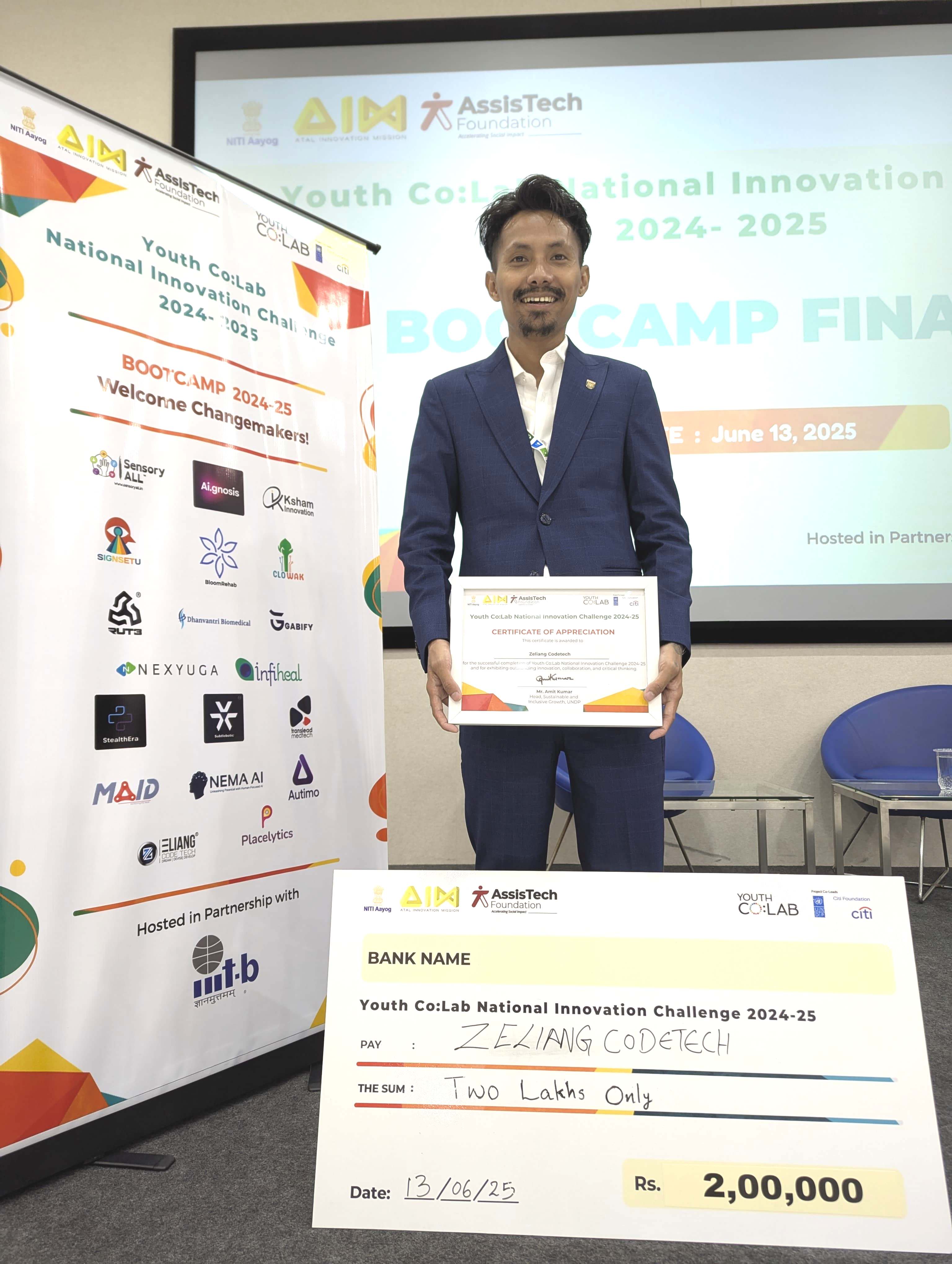 Nagaland start-up Zeliang Codetech wins award