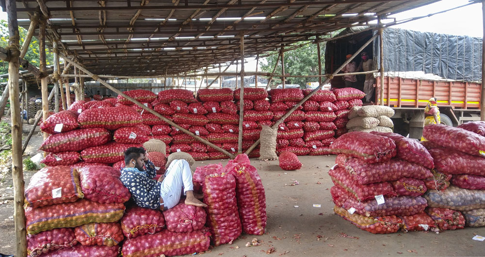 Onion growers' body in Maharashtra; largest onion-producing state seeks INR 1 lakh per acre for crop damage due to rains