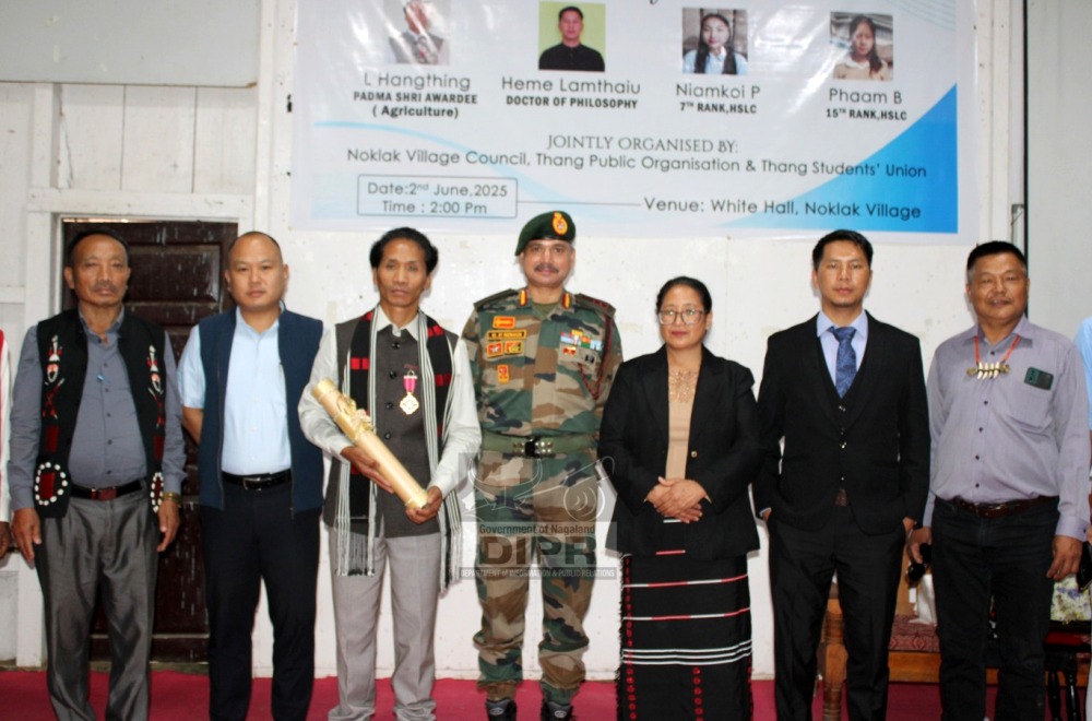 Padma Shri L Hangthing receives hero’s welcome back home
