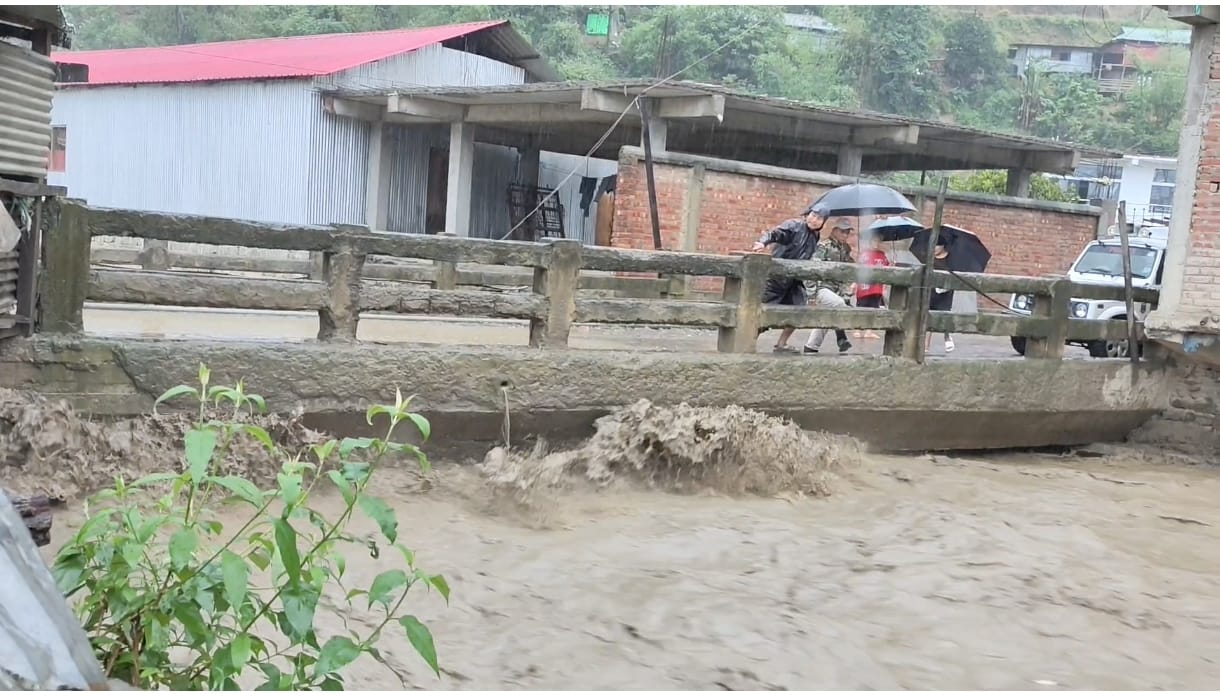 Incessant rainfall disrupts life in manipur; advisories issued