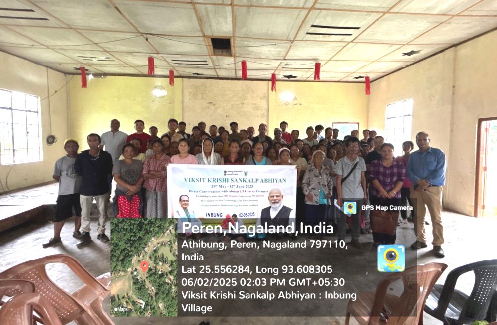 Viksit Krishi Sankalp Abhiyan reaches nine villages in Peren on fourth day