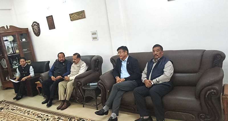 Wokha legislators submit representation to Union Minister Jitendra Singh