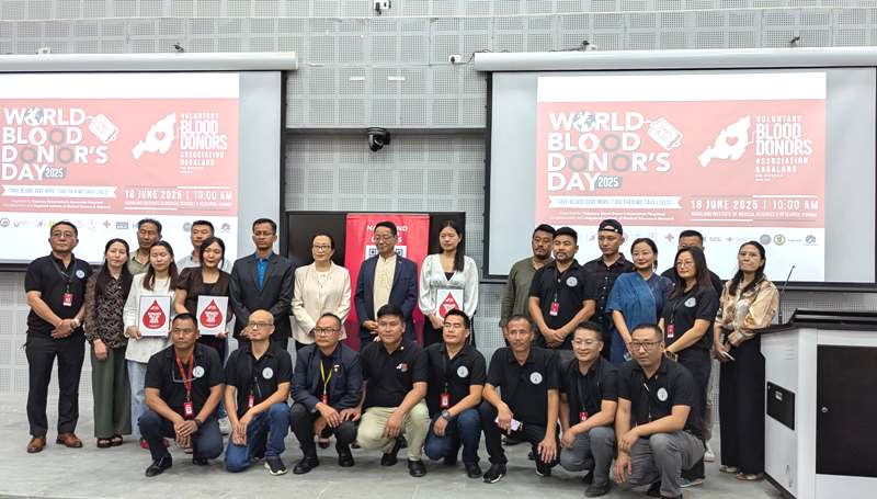 World Blood Donor Day marked at Nagaland Institute of Medical Sciences and Research Kohima