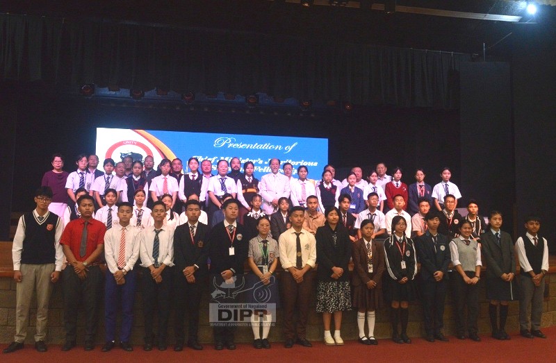 Neiphiu Rio awards Chief Minister’s Meritorious Students Fellowship to top HSLC 2025 performers