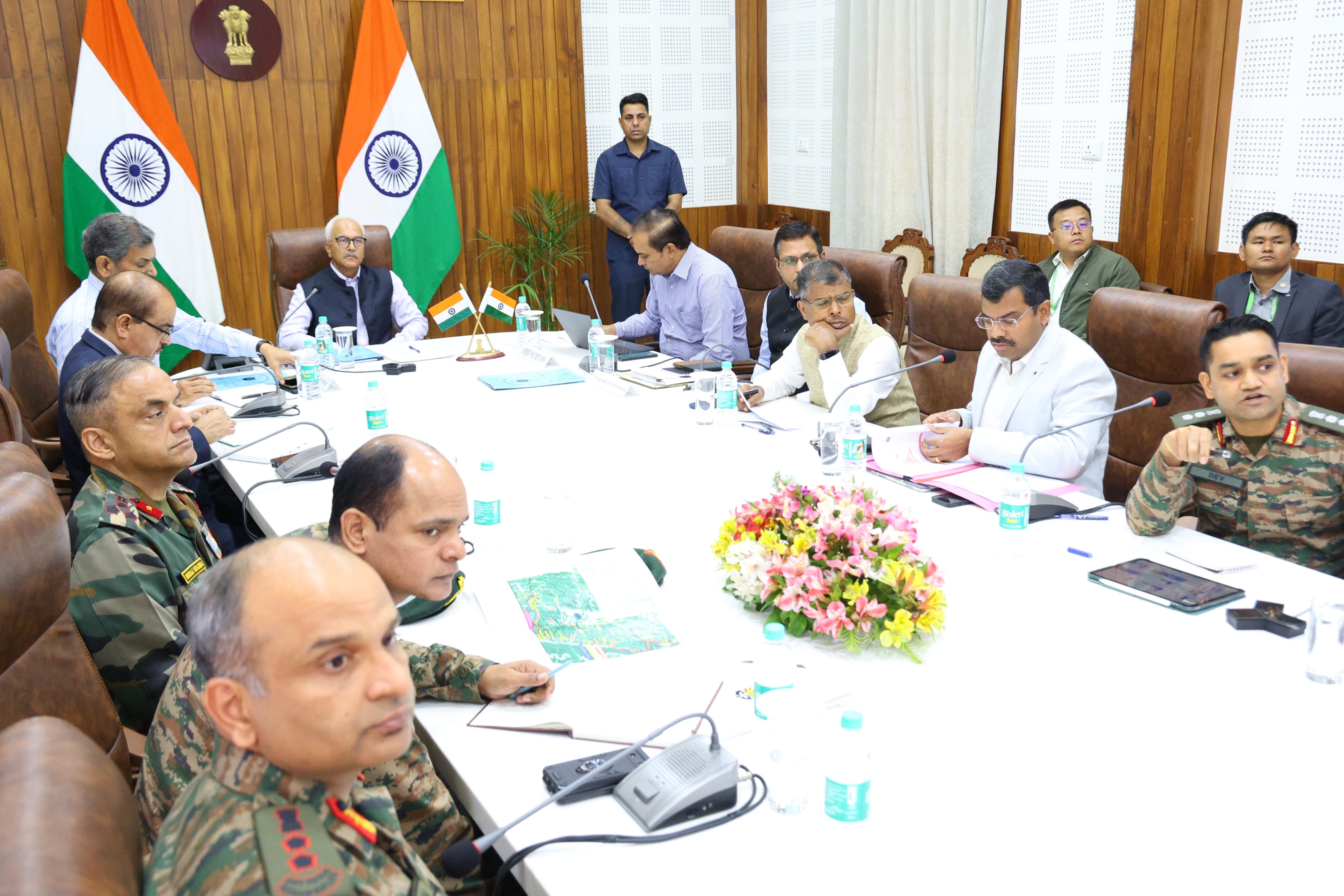Manipur governor reviews border fencing
